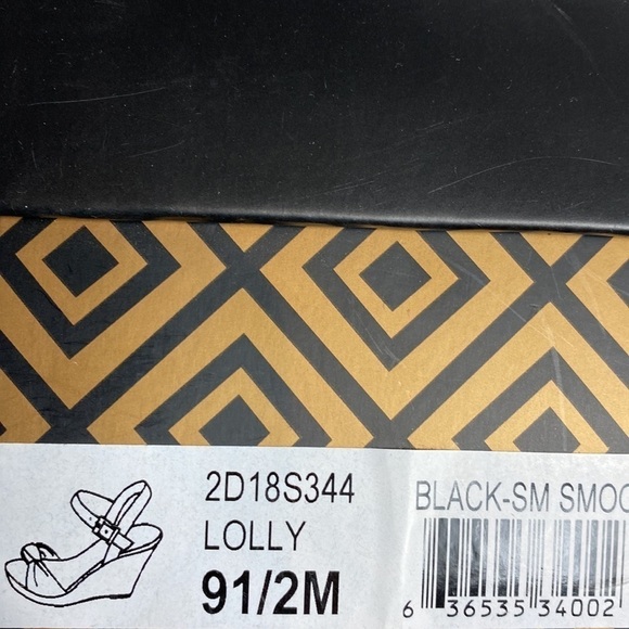 Charles David Lolly black cork wedge ankle strap sandals size 9.5 NIB - Picture 7 of 7